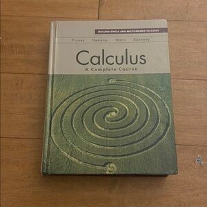 Calculus a complete course - 2012 used book